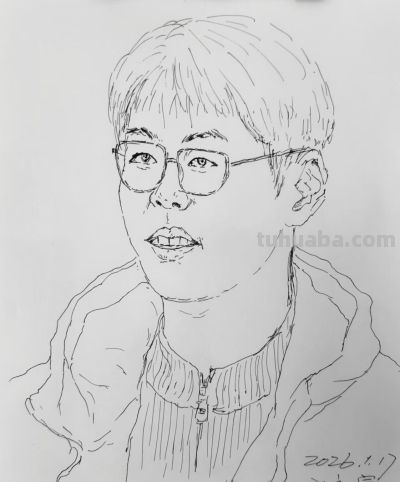 方永宁人物素描作品欣赏 - 图画吧TUHUABA