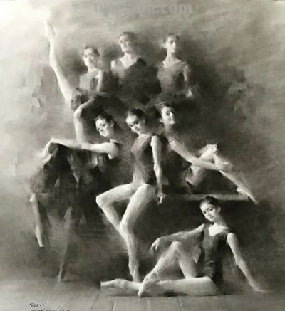 姚治的素描作品，营造出如诗如梦的朦胧氛围 - 图画吧TUHUABA