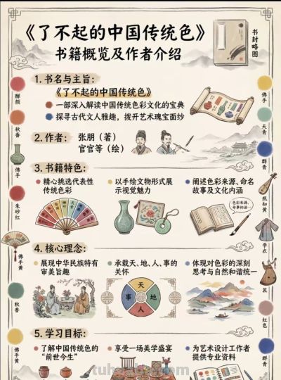 中国传统色彩科普图解 - 图画吧TUHUABA