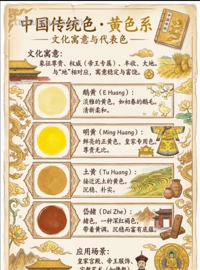 中国传统色彩科普图解 - 图画吧TUHUABA