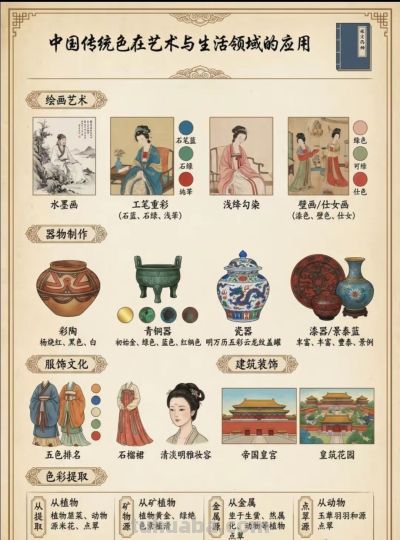 中国传统色彩科普图解 - 图画吧TUHUABA