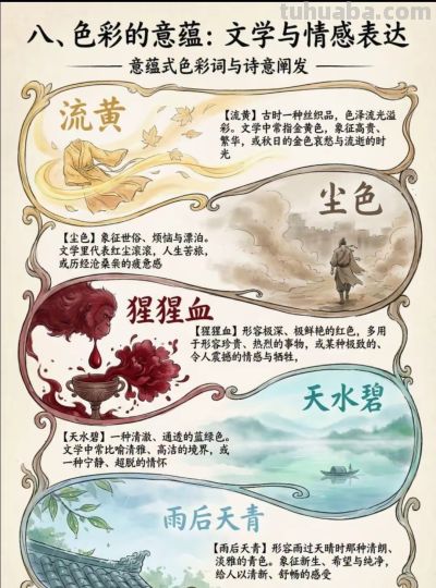 中国传统色彩科普图解 - 图画吧TUHUABA