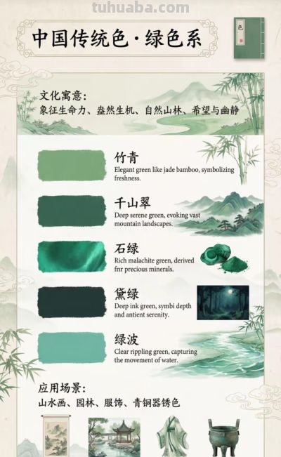 中国传统色彩科普图解 - 图画吧TUHUABA