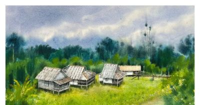 国内水彩大师笔下四季光影，极致浪漫绝美，张张触动人心！附教程 - 图画吧TUHUABA