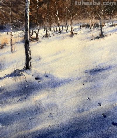 国内水彩大师笔下四季光影，极致浪漫绝美，张张触动人心！附教程 - 图画吧TUHUABA