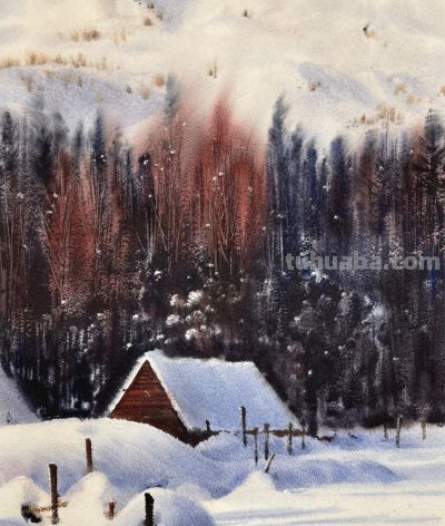 国内水彩大师笔下四季光影，极致浪漫绝美，张张触动人心！附教程 - 图画吧TUHUABA