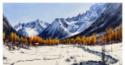 国内水彩大师笔下四季光影，极致浪漫绝美，张张触动人心！附教程 - 图画吧TUHUABA