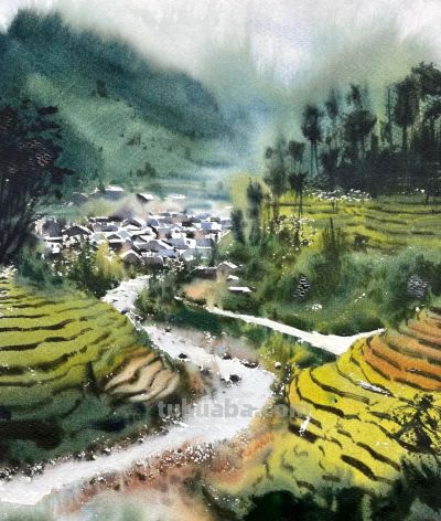 国内水彩大师笔下四季光影，极致浪漫绝美，张张触动人心！附教程 - 图画吧TUHUABA