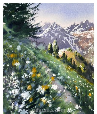 国内水彩大师笔下四季光影，极致浪漫绝美，张张触动人心！附教程 - 图画吧TUHUABA