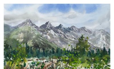 国内水彩大师笔下四季光影，极致浪漫绝美，张张触动人心！附教程 - 图画吧TUHUABA