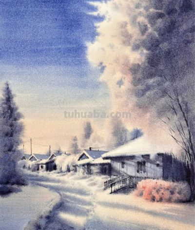 国内水彩大师笔下四季光影，极致浪漫绝美，张张触动人心！附教程 - 图画吧TUHUABA