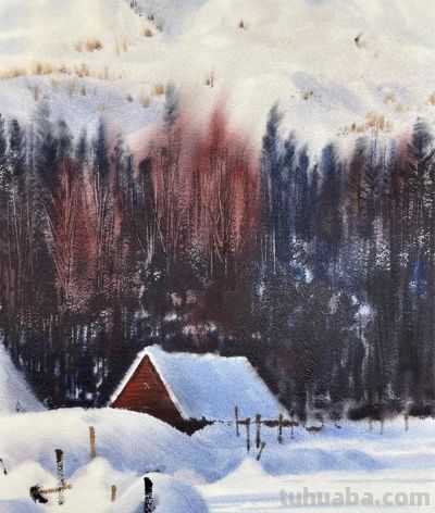 国内水彩大师笔下四季光影，极致浪漫绝美，张张触动人心！附教程 - 图画吧TUHUABA