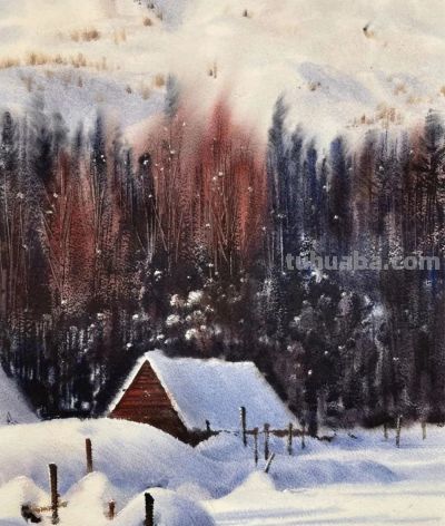 国内水彩大师笔下四季光影，极致浪漫绝美，张张触动人心！附教程 - 图画吧TUHUABA