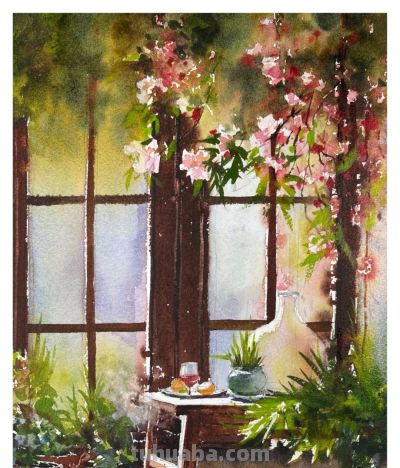 国内水彩大师笔下四季光影，极致浪漫绝美，张张触动人心！附教程 - 图画吧TUHUABA