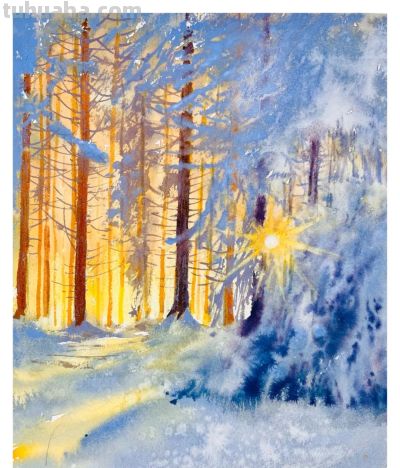 国内水彩大师笔下四季光影，极致浪漫绝美，张张触动人心！附教程 - 图画吧TUHUABA