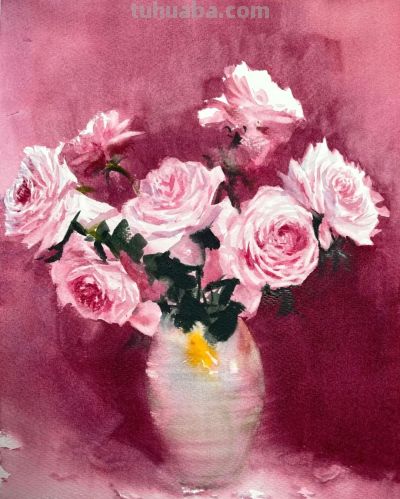 国内水彩大师笔下四季光影，极致浪漫绝美，张张触动人心！附教程 - 图画吧TUHUABA