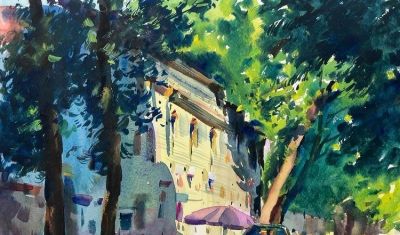 光感十足的自然水彩风景画派，令人赞叹不已！ - 图画吧TUHUABA