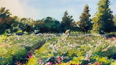 光感十足的自然水彩风景画派，令人赞叹不已！ - 图画吧TUHUABA