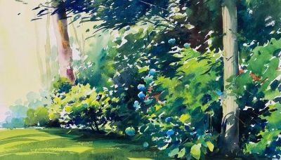 光感十足的自然水彩风景画派，令人赞叹不已！ - 图画吧TUHUABA