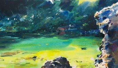 光感十足的自然水彩风景画派，令人赞叹不已！ - 图画吧TUHUABA