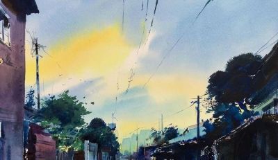 光感十足的自然水彩风景画派，令人赞叹不已！ - 图画吧TUHUABA