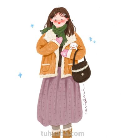 治愈系插画：少女们的生活小碎片，被水彩画得软乎乎的 - 图画吧TUHUABA