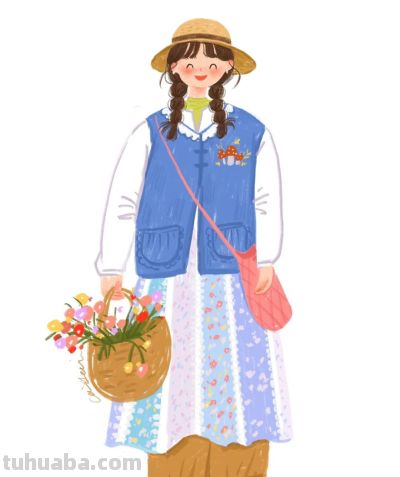 治愈系插画：少女们的生活小碎片，被水彩画得软乎乎的 - 图画吧TUHUABA