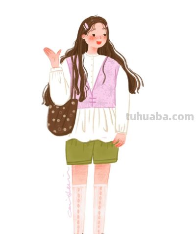 治愈系插画：少女们的生活小碎片，被水彩画得软乎乎的 - 图画吧TUHUABA