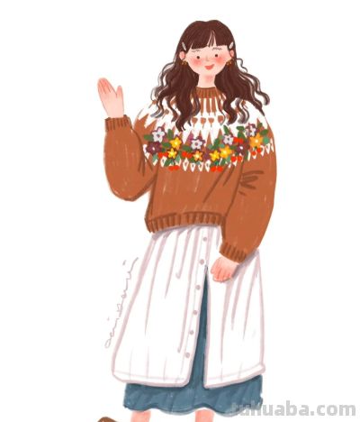 治愈系插画：少女们的生活小碎片，被水彩画得软乎乎的 - 图画吧TUHUABA