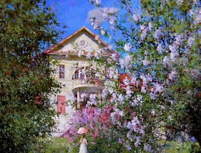 谢夫列夫细腻的光影和色彩丰富的油画 - 图画吧TUHUABA