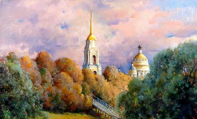 谢夫列夫细腻的光影和色彩丰富的油画 - 图画吧TUHUABA