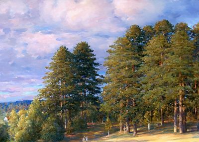 谢夫列夫细腻的光影和色彩丰富的油画 - 图画吧TUHUABA