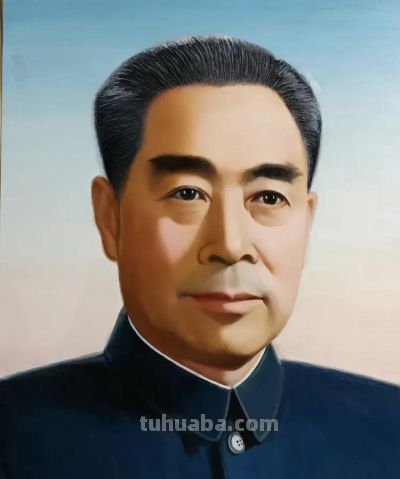 开国元勋油画肖像 （布面油画80x60cm） 刘仁庆作品赏析 - 图画吧TUHUABA