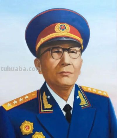 开国元勋油画肖像 （布面油画80x60cm） 刘仁庆作品赏析 - 图画吧TUHUABA