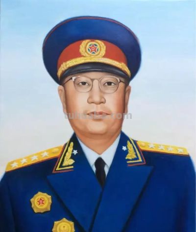 开国元勋油画肖像 （布面油画80x60cm） 刘仁庆作品赏析 - 图画吧TUHUABA