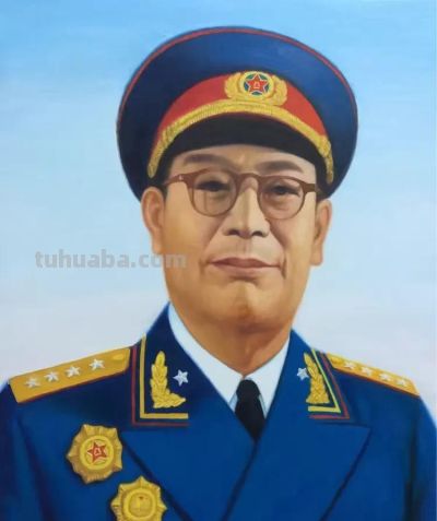 开国元勋油画肖像 （布面油画80x60cm） 刘仁庆作品赏析 - 图画吧TUHUABA