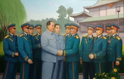 开国元勋油画肖像 （布面油画80x60cm） 刘仁庆作品赏析 - 图画吧TUHUABA