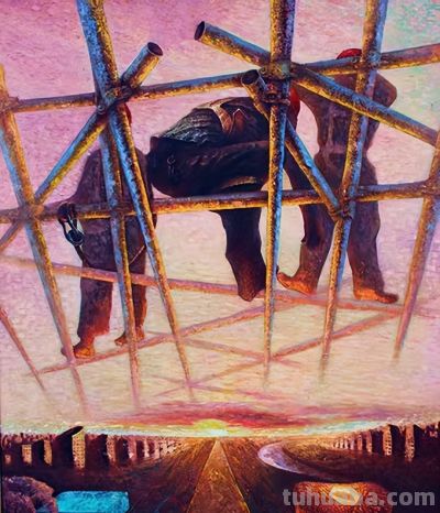 邓一文 ||《建设者》油画作品一组欣赏 - 图画吧TUHUABA