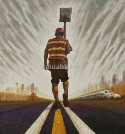 邓一文 ||《建设者》油画作品一组欣赏 - 图画吧TUHUABA