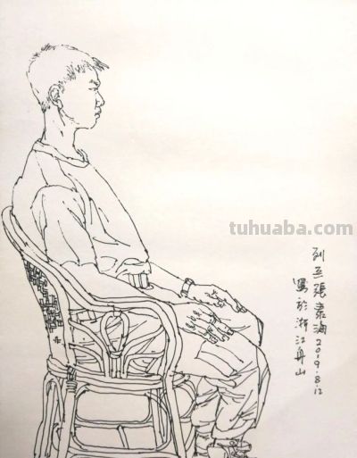 陈琳·人物速写 | 让每一道墨痕成为对生命温度的捕捉 - 图画吧TUHUABA
