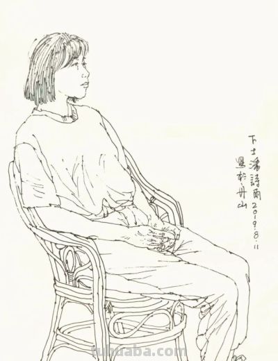 陈琳·人物速写 | 让每一道墨痕成为对生命温度的捕捉 - 图画吧TUHUABA