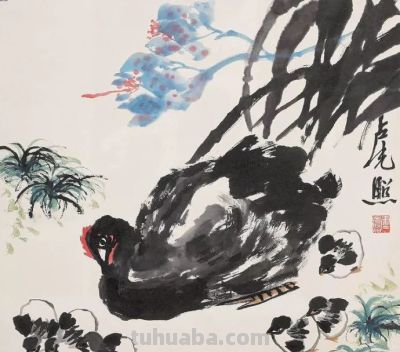 卢光照笔下的鸡（16图），有一股“烈性”和拙趣 - 图画吧TUHUABA