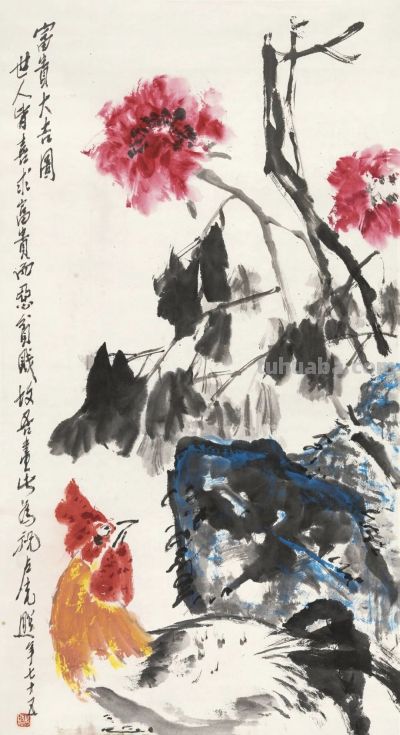 卢光照笔下的鸡（16图），有一股“烈性”和拙趣 - 图画吧TUHUABA