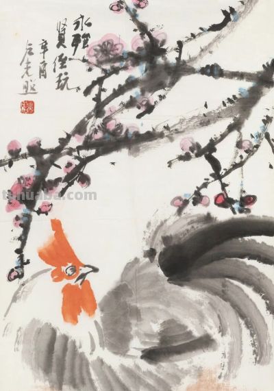 卢光照笔下的鸡（16图），有一股“烈性”和拙趣 - 图画吧TUHUABA