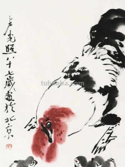 卢光照笔下的鸡（16图），有一股“烈性”和拙趣 - 图画吧TUHUABA