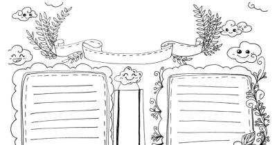 可打印的手抄报，需要的拿走。 - 图画吧TUHUABA