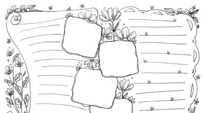 可打印的手抄报，需要的拿走。 - 图画吧TUHUABA