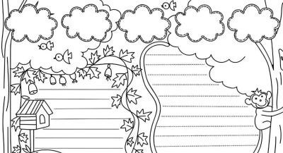 可打印的手抄报，需要的拿走。 - 图画吧TUHUABA