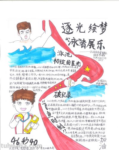 手抄报看全运！别出心裁的全运视觉盛宴｜一等奖篇｜“我们的全运…… - 图画吧TUHUABA