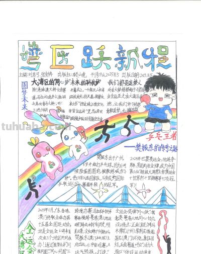 手抄报看全运！别出心裁的全运视觉盛宴｜一等奖篇｜“我们的全运…… - 图画吧TUHUABA